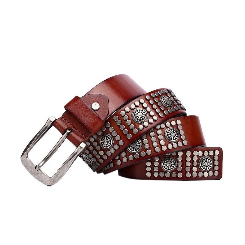 Makan Men's Studded Leather Belt – view 3