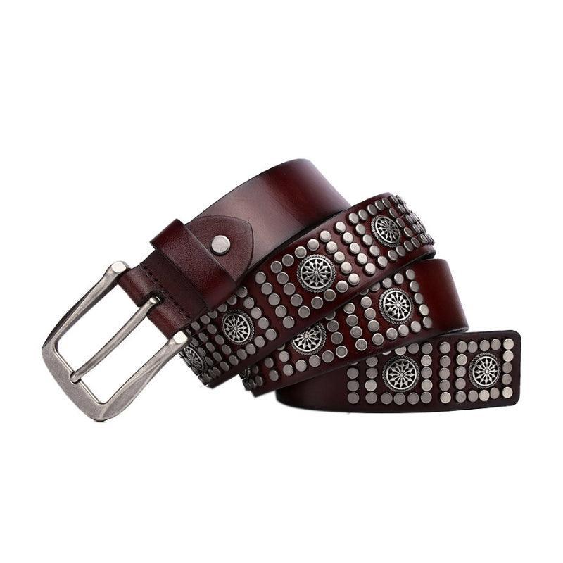 Makan Men's Studded Leather Belt – view 2